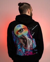 Eyed Dark Abstract - Hoodie