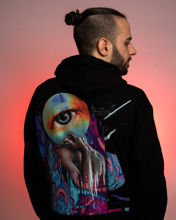 Eyed Dark Abstract - Hoodie