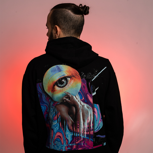 Eyed Dark Abstract - Hoodie